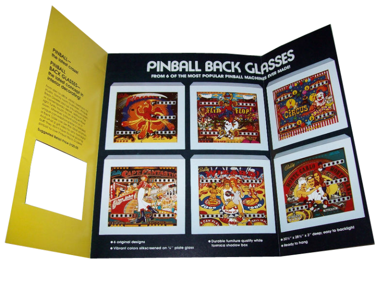 Pinball Backglass Irving Kaye
